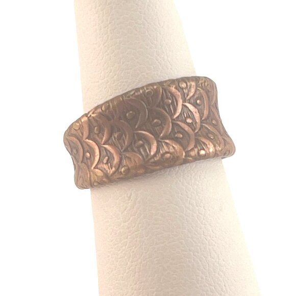 Unbranded Jewelry - Vintage Copper Adjustable Floral Engraved Ring